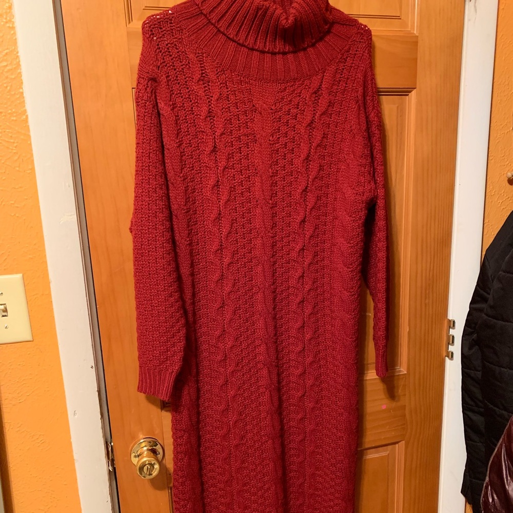 Midi sweater dress